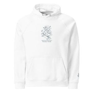 Voodoo Skater Turtle embroidered eco hoodie